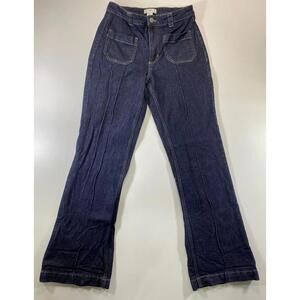 H&M Dark Blue Denim Jeans with Front Pockets 8